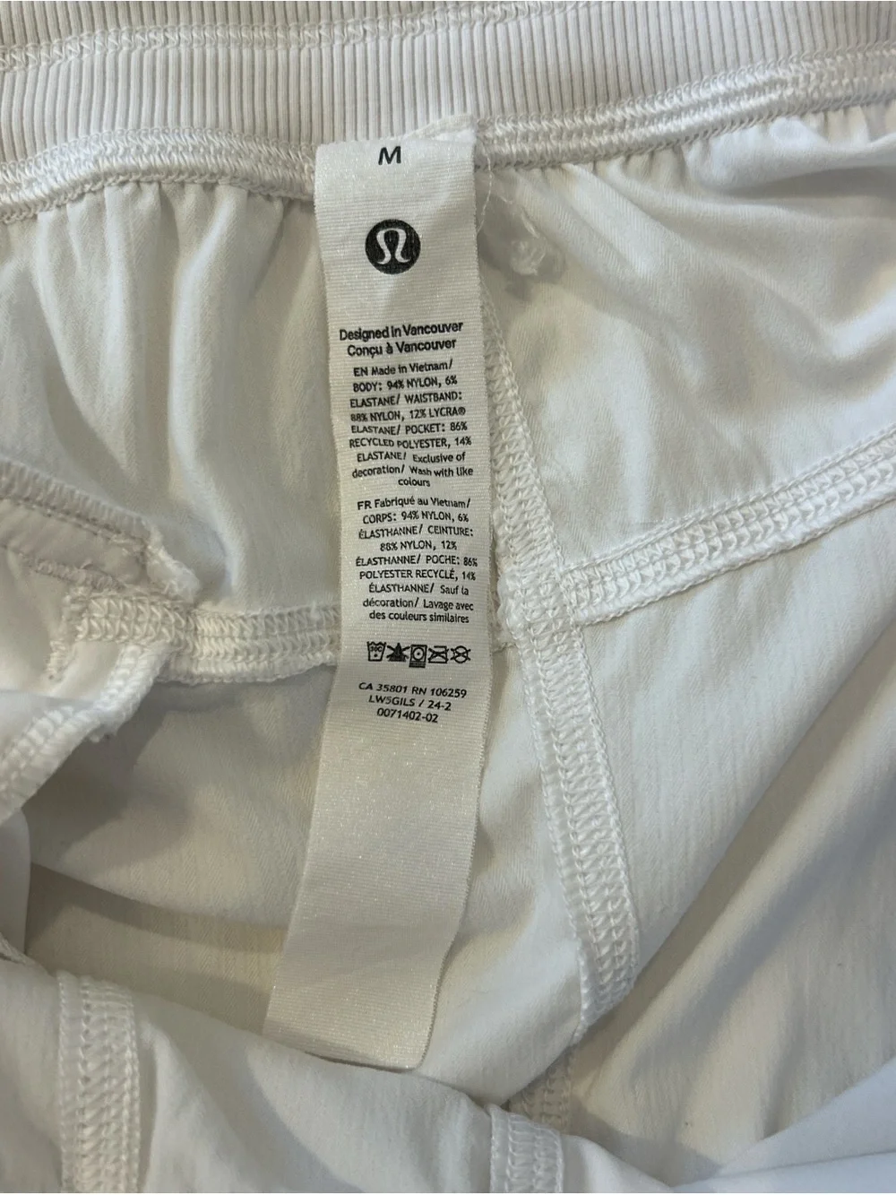 lululemon athletica White Cargo Track Joggers